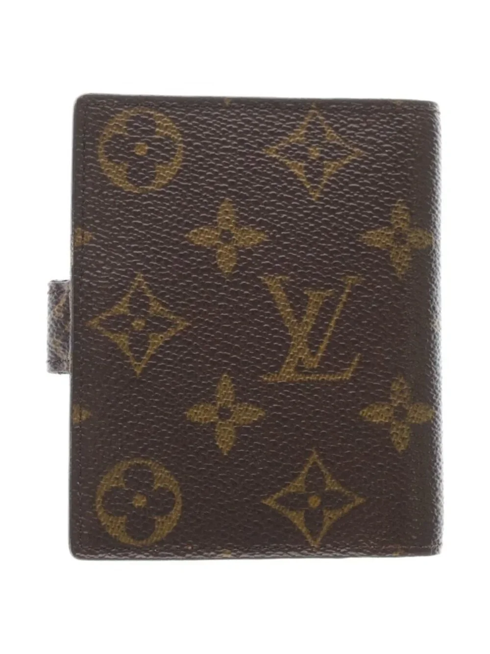 Louis Vuitton Monogram Agenda Mini Leather Notebook Cover Card Case Brown